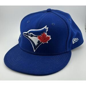 New Era 59Fifty MLB Toronto Blue‎ Jays Logo Cap Adult Fitted 7 1/2 On Field Hat